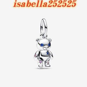 Pandora Movable Teddy Bear Dangle Charm